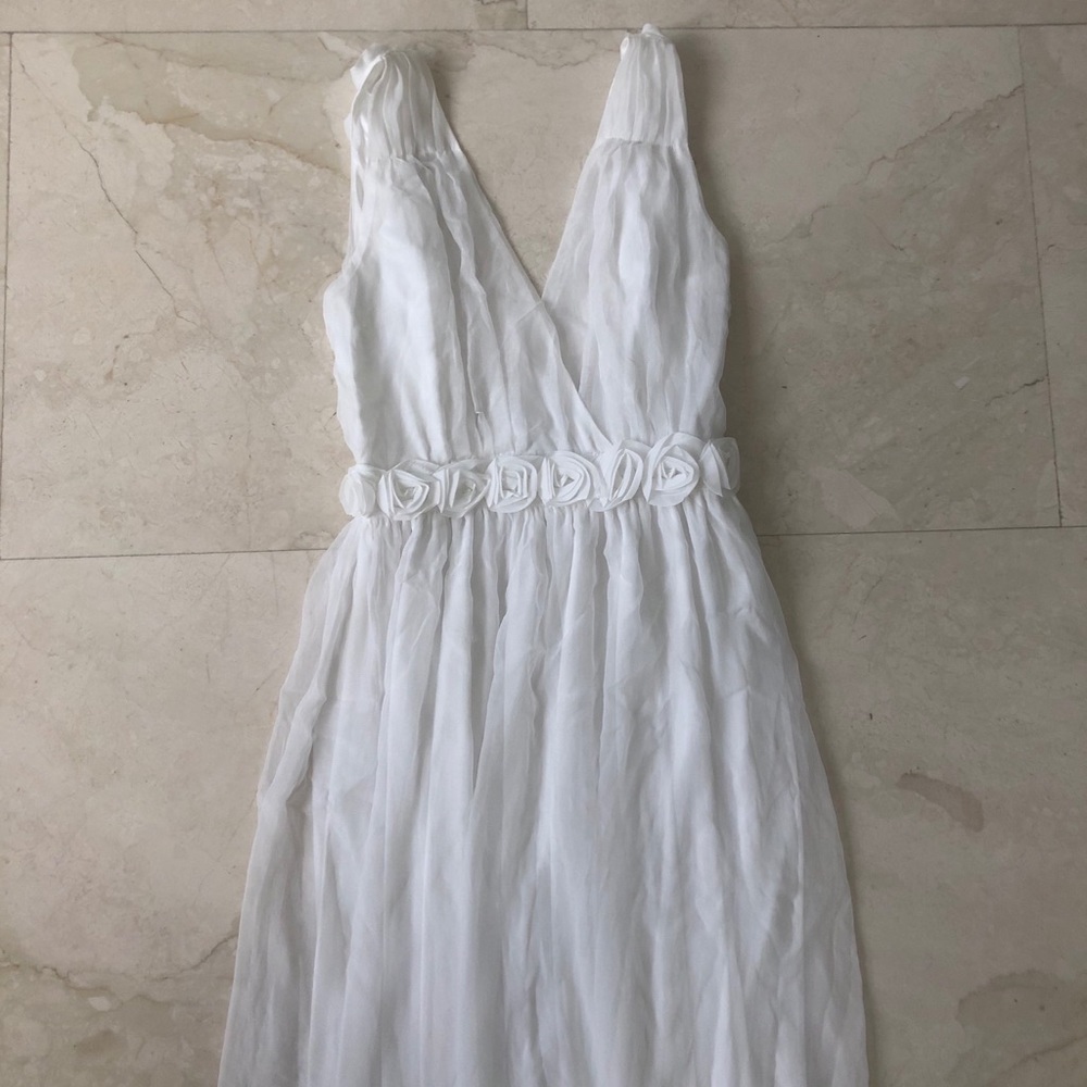 Maxi rose detail dress